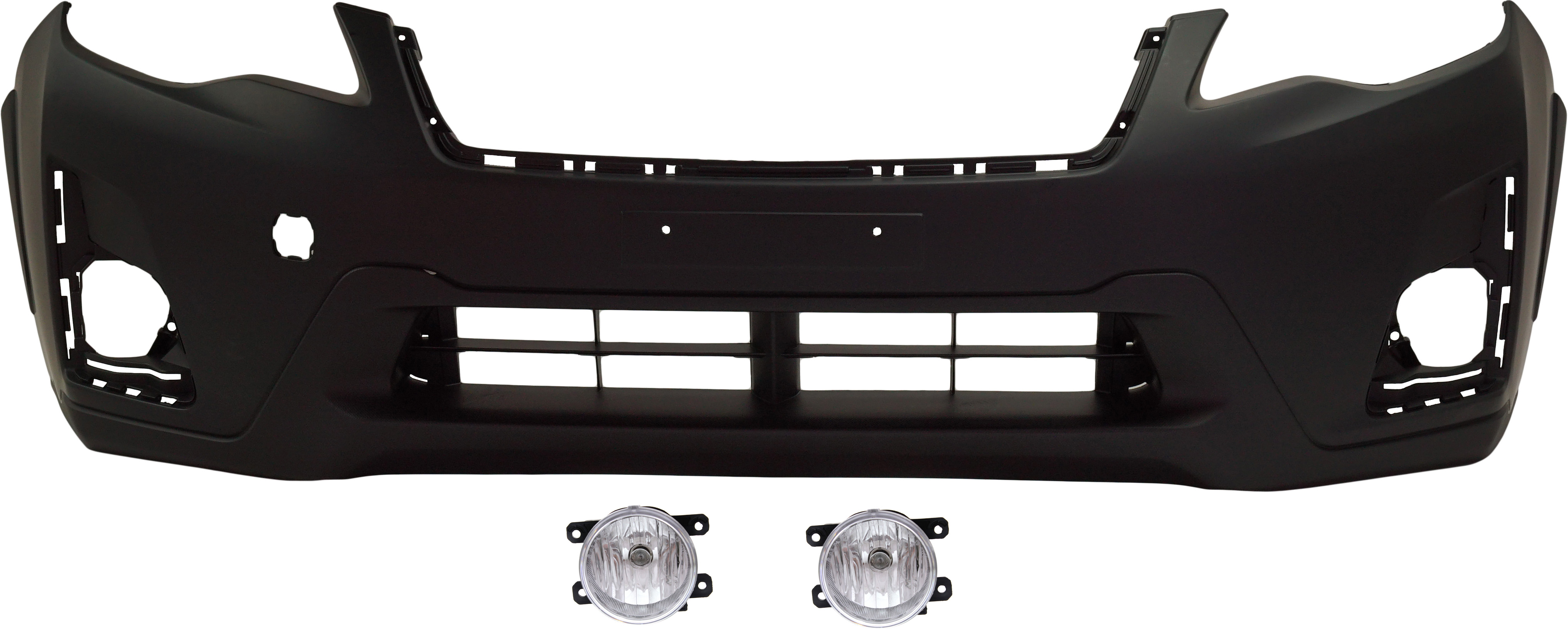 AM CROSSTREK 16-17 FRONT BUMPER COVER Primed 3 pc Kit with Fog Lights CAPA SKU KIT BCFL 0254 Partslink SU1000180C SU2592121 OEM 57704FJ070-84501FJ000