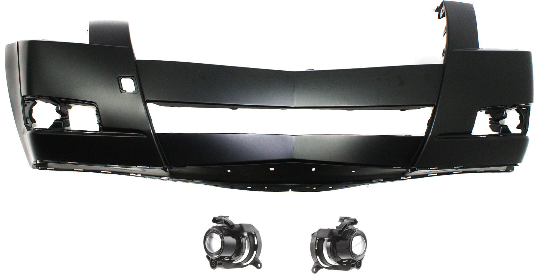 AM CTS 08-14 FRONT BUMPER COVER Primed 3 pc Kit with Fog Lights SKU KIT BCFL 0269 Partslink GM1000856 GM2590106 OEM 25793664-95419301