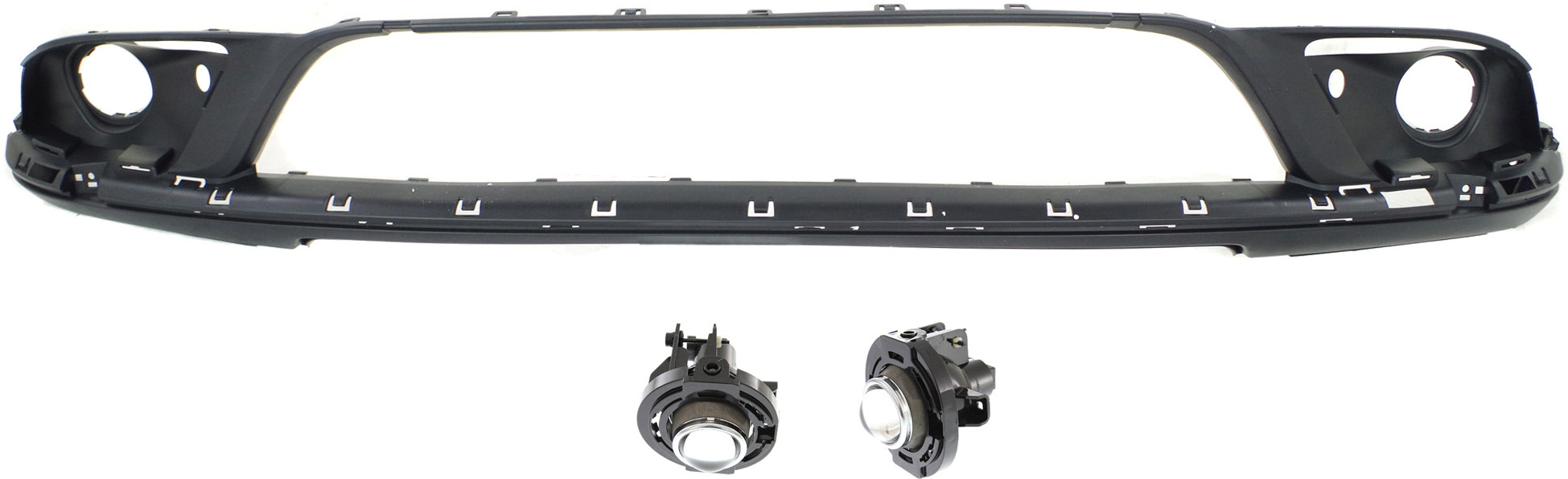AM DURANGO 14-20 FRONT BUMPER COVER Lower 3 pc Kit with Fog Lights CAPA SKU KIT BCFL 0295 Partslink CH1015118C OEM 5113672AB 5182021AB PFM