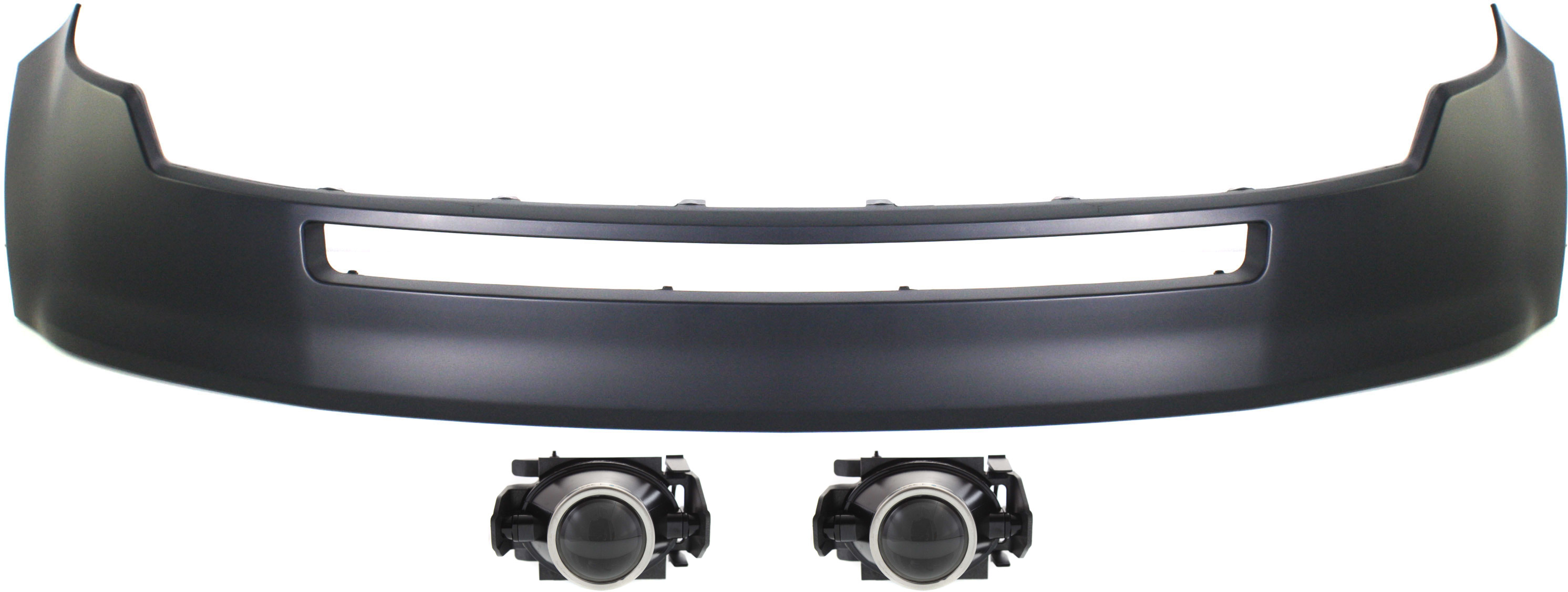 AM EDGE 07-10 FRONT BUMPER COVER Upper 3 pc kit with Fog Lights SKU KIT BCFL 0338 Partslink FO1014106 FO2590110 OEM 7T4Z17D957APTM 6E5Z15200A