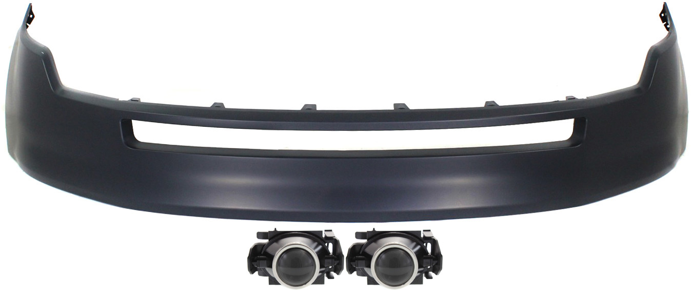 AM EDGE 07-10 FRONT BUMPER COVER 3 pc kit with Fog Lights CAPA SKU KIT BCFL 0339 Partslink FO1014106C FO2590110 OEM 6E5Z15200A 7T4Z17D957APTM