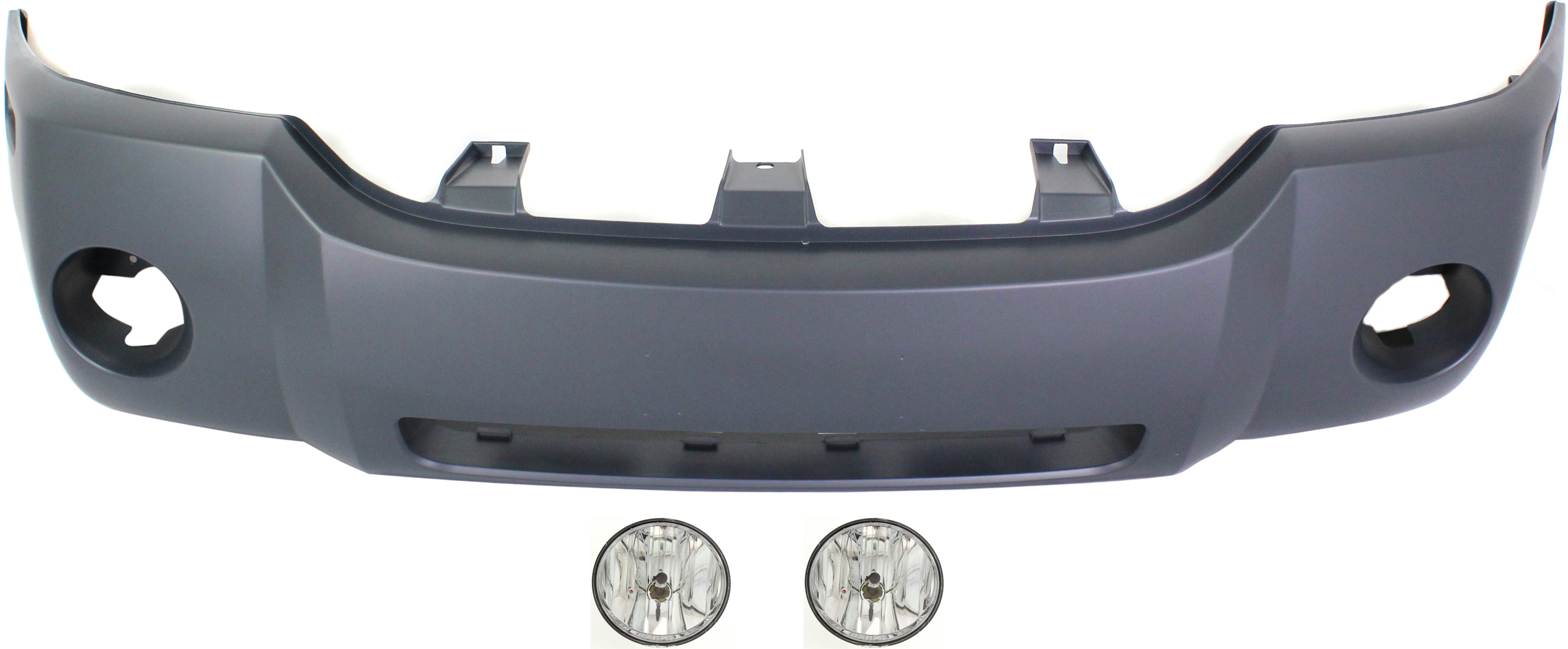AM ENVOY 05-09 FRONT BUMPER COVER 3 pc kit with Fog Lights SKU KIT BCFL 0348 Partslink GM1000821 OEM 15269042-89045675