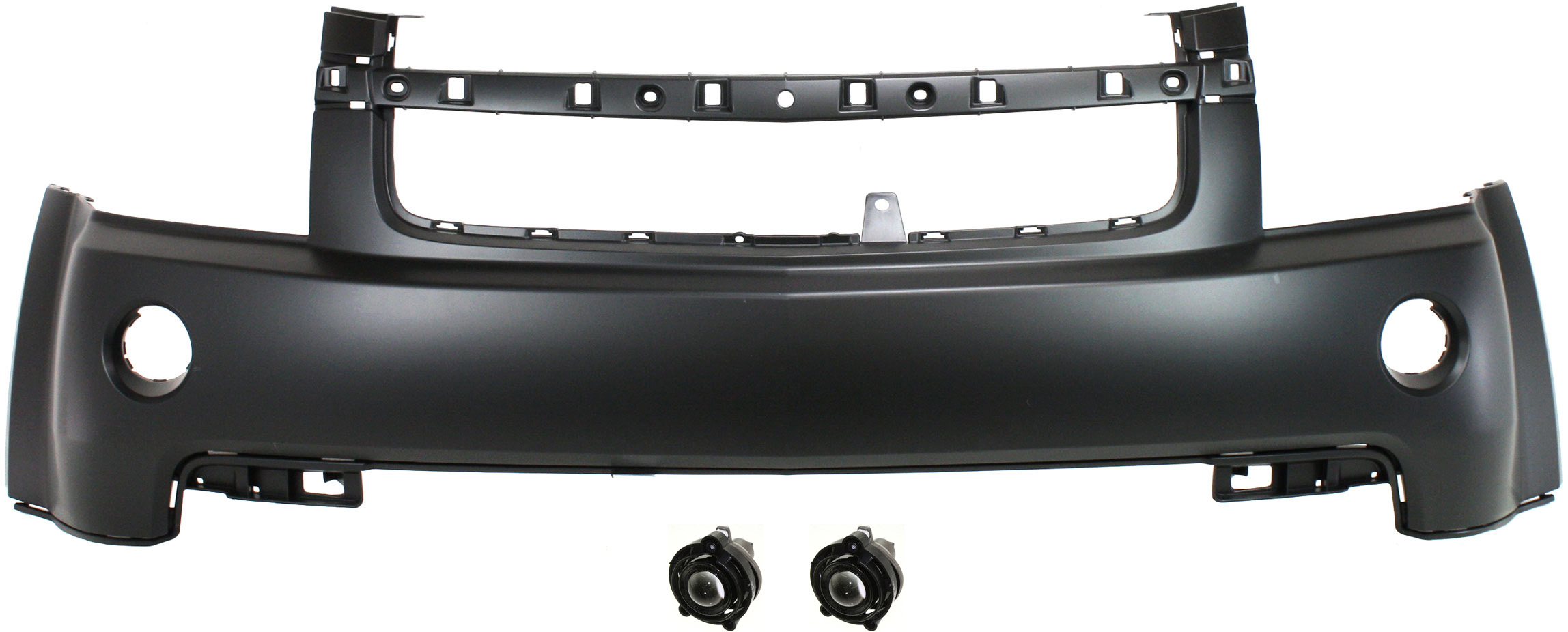 AM EQUINOX 07-09 FRONT BUMPER COVER Upper Primed 3 pc kit with Fog Lights CAPA SKU KIT BCFL 0350 Partslink GM1000840C GM2593157 OEM 10335108-19120950