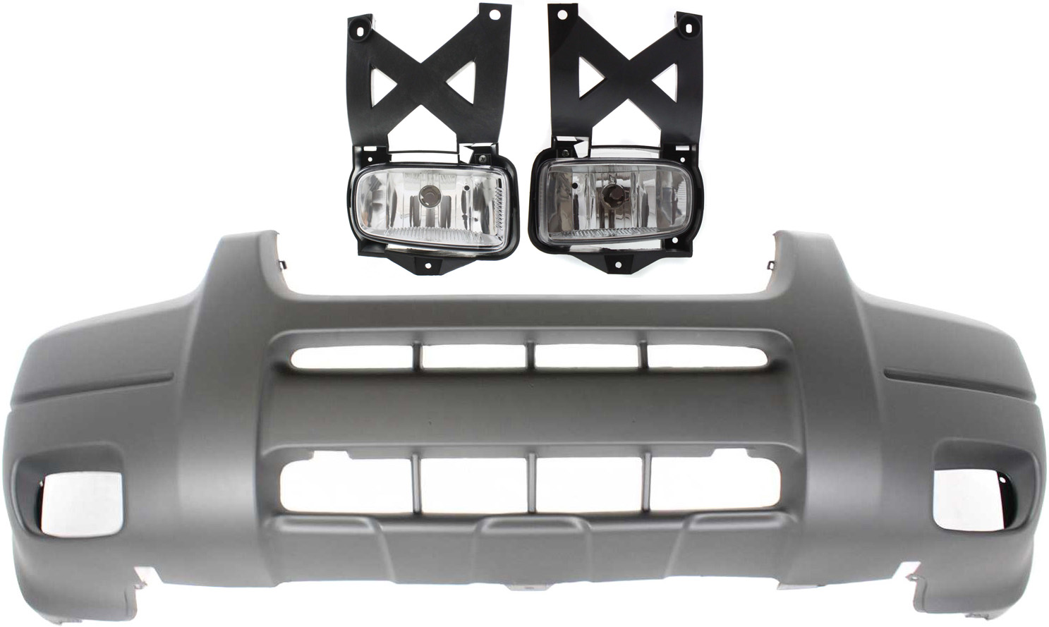 AM ESCAPE 01-04 FRONT BUMPER COVER Textured 3 pc kit with Fog Lights SKU KIT BCFL 0363 Partslink FO1000520 FO2592190 FO2593190 OEM YL8Z17D957DAB YL8Z15200AB YL8Z