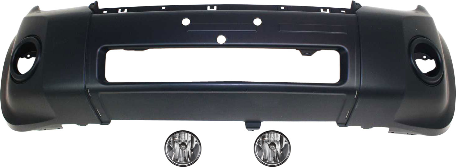AM ESCAPE 08-10 FRONT BUMPER COVER 3 pc kit with Fog Lights SKU KIT BCFL 0372 Partslink FO1000622 FO2590111 OEM AL8Z17D957BPTM 7R3Z15200A