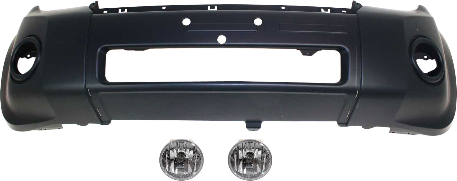 AM ESCAPE 10-12 FRONT BUMPER COVER 3 pc kit with Fog Lights SKU KIT BCFL 0374 Partslink FO1000622 FO2592231 OEM AL8Z17D957BPTM AL8Z15200A