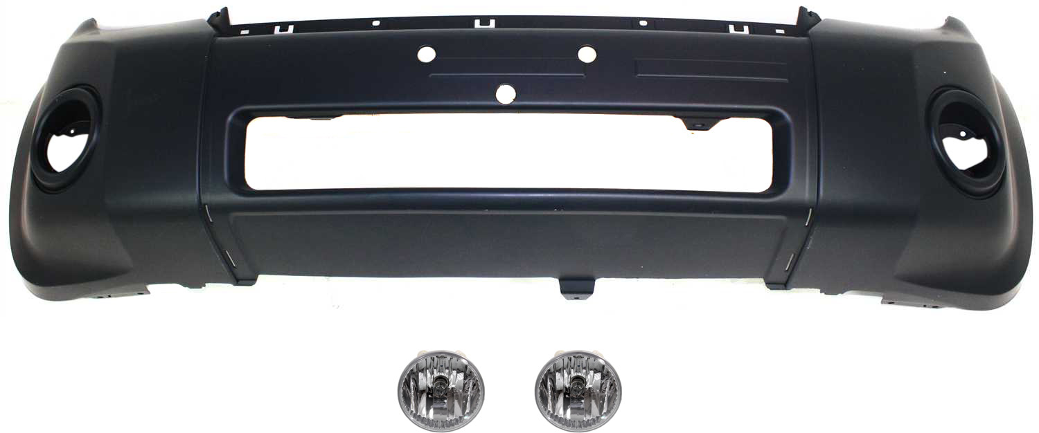 AM ESCAPE 10-12 FRONT BUMPER COVER 3 pc kit with Fog Lights CAPA SKU KIT BCFL 0375 Partslink FO1000622C FO2592231 OEM AL8Z15200A AL8Z17D957BPTM