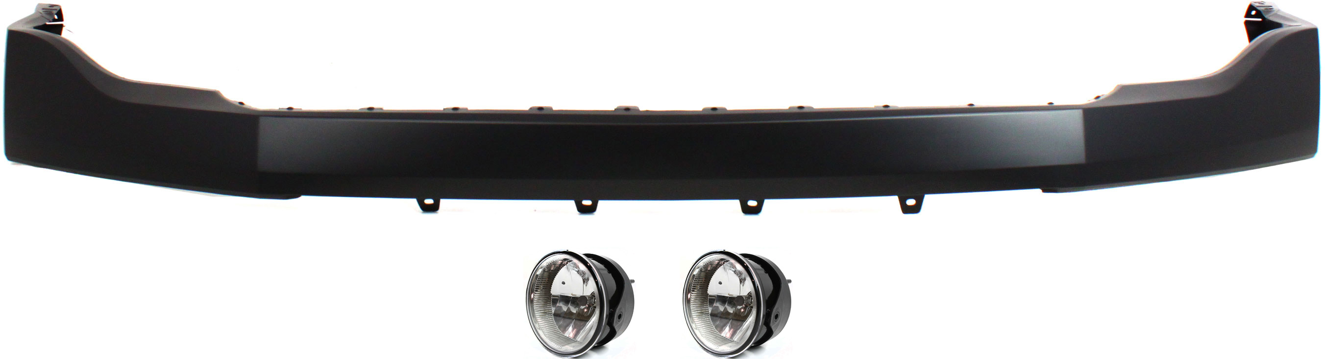 AM EXPEDITION 07-14 FRONT BUMPER COVER Upper Primed 3 pc kit with Fog Lights CAPA SKU KIT BCFL 0381 Partslink FO1014103C FO2593221 OEM 7L1Z17D957APTM AL1Z15200B
