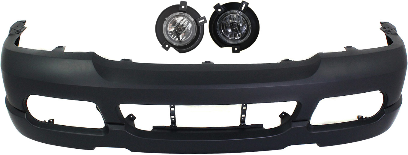 AM EXPLORER 02-05 FRONT BUMPER COVER 3 pc kit with Fog Lights SKU KIT BCFL 0388 Partslink FO1000496 OEM 2L2Z17D957SAPTM 1L2Z15200DB PF