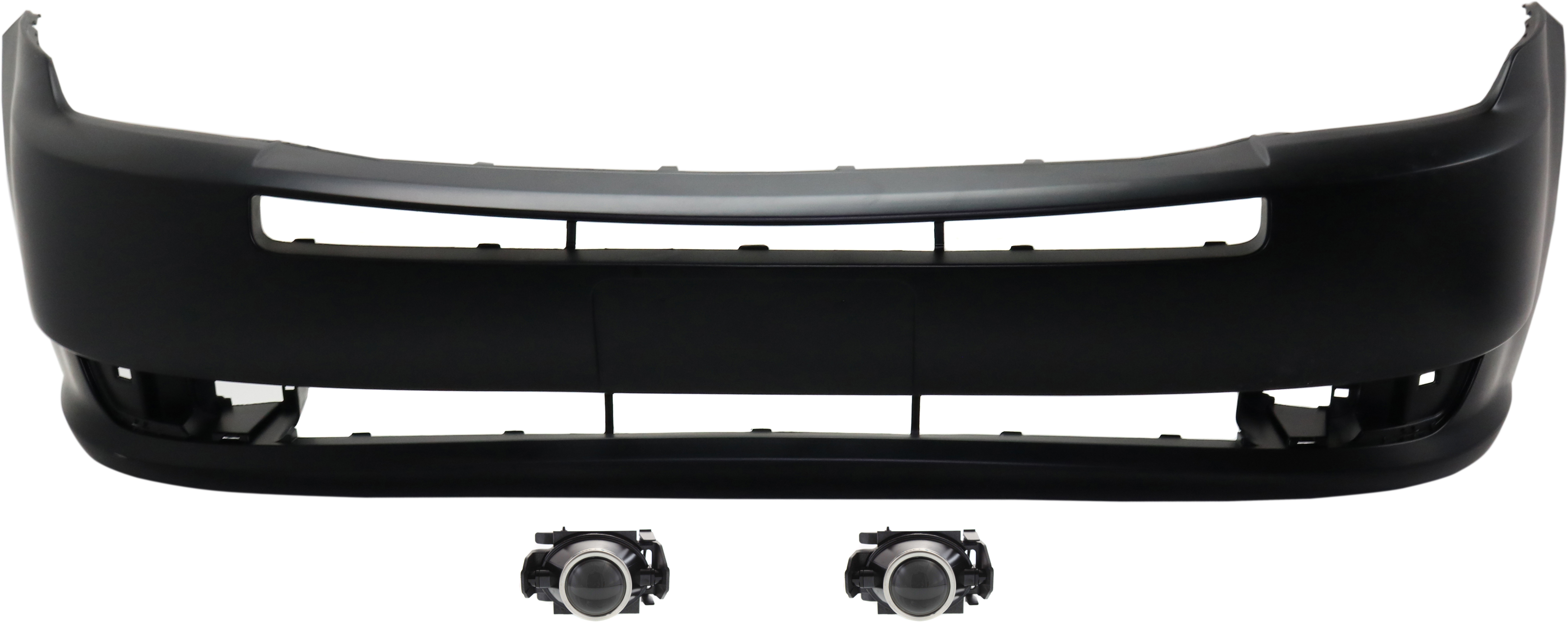 AM FLEX 09-12 FRONT BUMPER COVER Primed 3 pc kit with Fog Lights CAPA SKU KIT BCFL 0415 Partslink FO1000640C FO2590110 OEM 6E5Z15200A 8A8Z17D957APTM