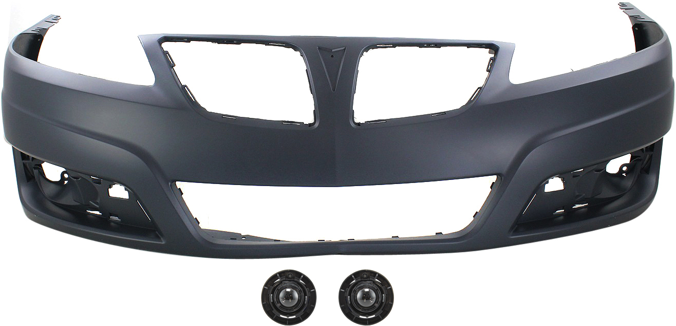 AM G6-09-09 FRONT BUMPER COVER Primed 3 pc kit with Fog Lights SKU KIT BCFL 0446 Partslink GM1000904 GM2592149 OEM 25961375-15162675