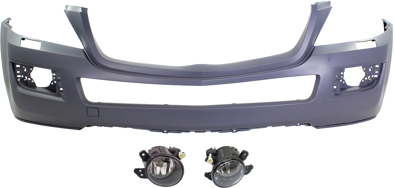 AM GL CLASS 07-09 FRONT BUMPER COVER Primed 3 pc kit with Fog Lights SKU KIT BCFL 0454 Partslink MB1000256 MB2592114 MB2593114 OEM 16488515259999-2518200756-2518