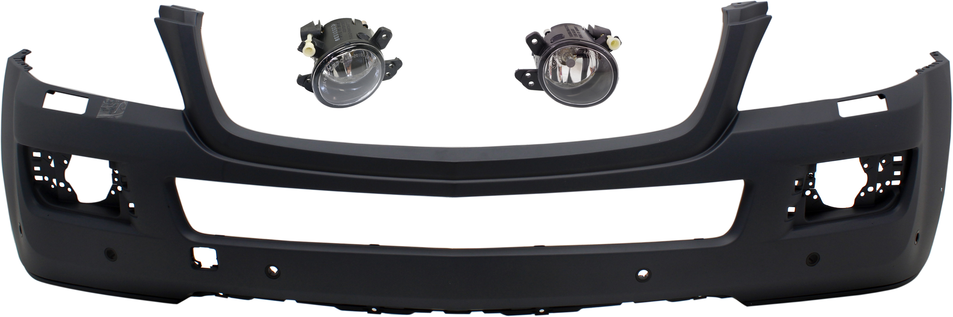 AM GL CLASS 07-09 FRONT BUMPER COVER Primed 3 pc kit with Fog Lights SKU KIT BCFL 0455 Partslink MB1000254 MB2592114 MB2593114 OEM 16488519259999-2518200756-2518