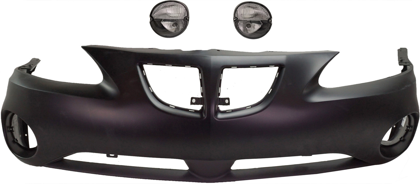 AM GRAND PRIX 04-08 FRONT BUMPER COVER Upper and Lower 3 pc kit with Fog Lights SKU KIT BCFL 0497 Partslink GM2520187 GM2521187 OEM 10324182-12335942-15852221-158