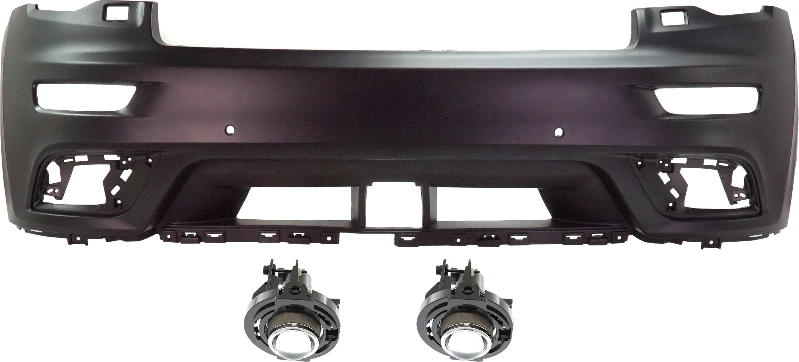 AM GRAND CHEROKEE 17-21 FRONT BUMPER COVER Upper 3 pc kit with Fog Lights SKU KIT BCFL 0528 Partslink CH1014126 OEM 68334991AA 5182021AB PFM