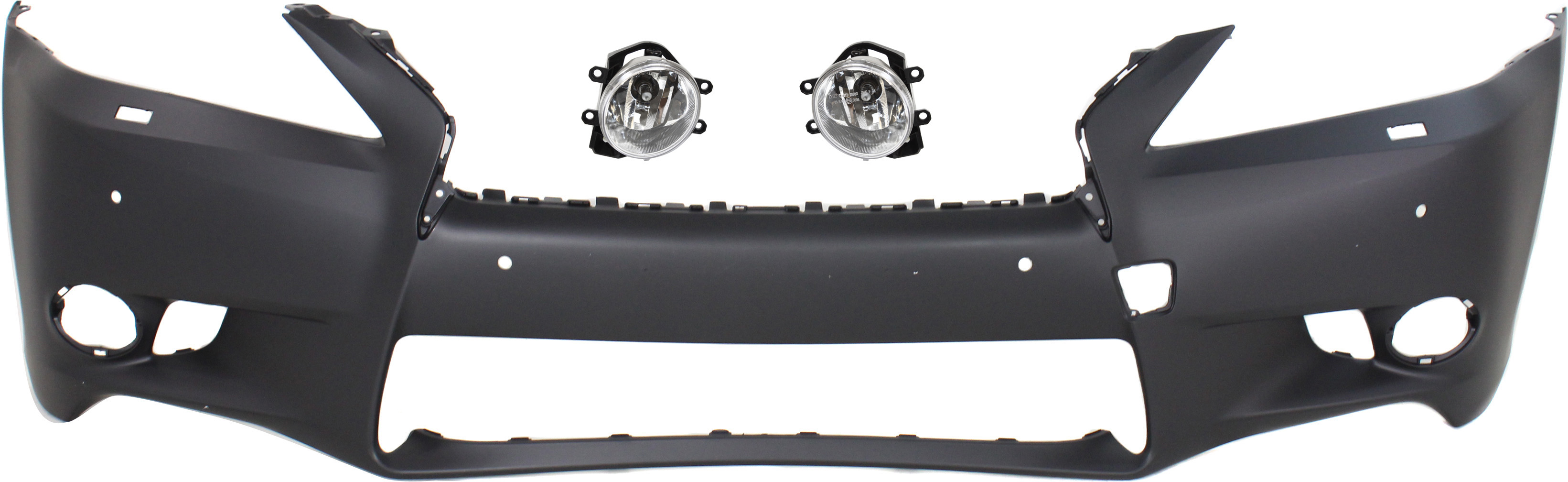 AM GS350 GS450H 14-15 FRONT BUMPER COVER Primed 3 pc Kit with Fog Lights CAPA SKU KIT BCFL 0543 Partslink LX1000282C TO2592126 TO2593126 OEM 521193A967-8121012230-81220122