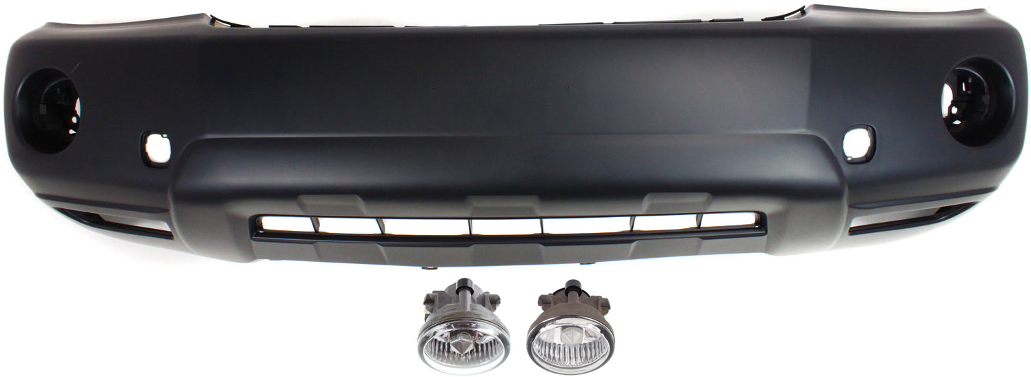 AM HIGHLANDER 04-07 FRONT BUMPER COVER 3 pc kit with Fog Lights SKU KIT BCFL 0553 Partslink TO1000278 TO2592119 TO2593119 OEM 5211948917-8122152070-81211520