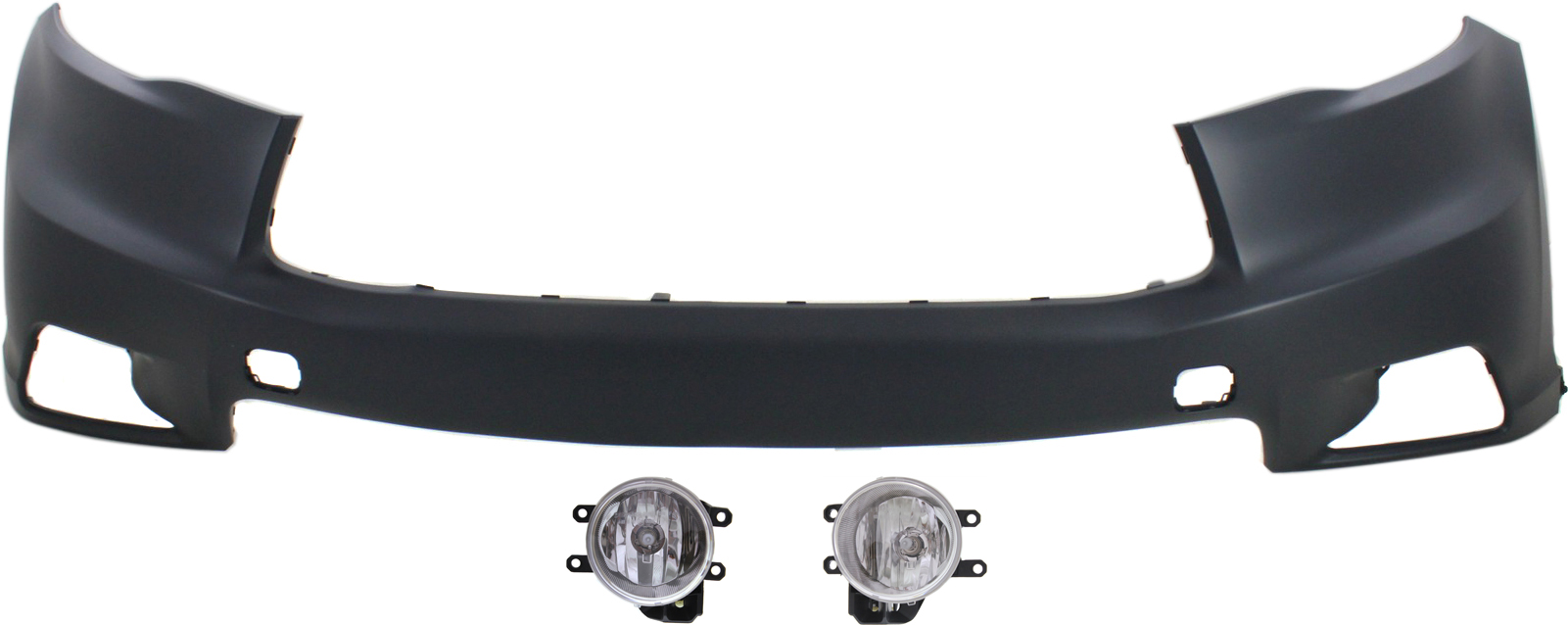 AM HIGHLANDER 14-16 FRONT BUMPER COVER Upper 3 pc kit with Fog Lights SKU KIT BCFL 0558 Partslink TO1014102 TO2592129C TO2593129C OEM 521190E925-8121002160-81220021