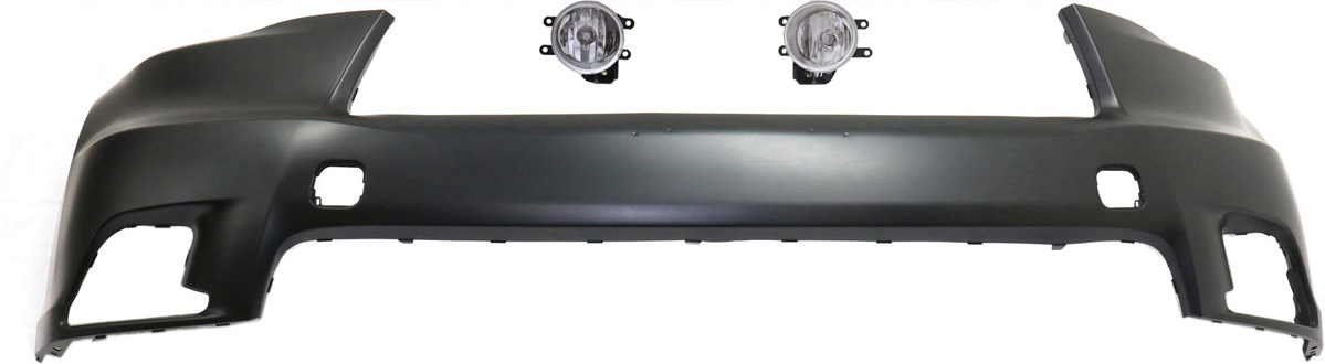 AM HIGHLANDER 14-16 FRONT BUMPER COVER Upper 3 pc kit with Fog Lights CAPA SKU KIT BCFL 0559 Partslink TO1014102C TO2592129C TO2593129C OEM 521190E925-8121002160-81220021