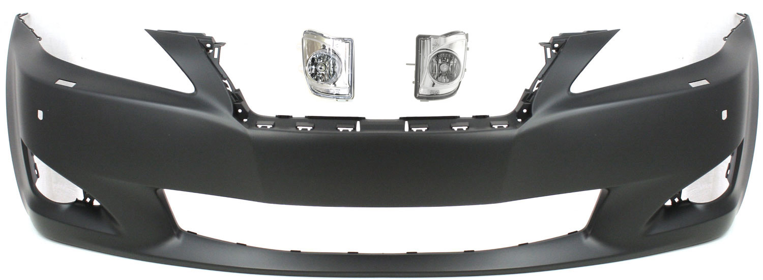 AM IS250 IS350-09-10 FRONT BUMPER COVER 3 pc kit with Fog Lights CAPA SKU KIT BCFL 0583 Partslink LX1000205C OEM 5211953948-8121153290 PFM 8122