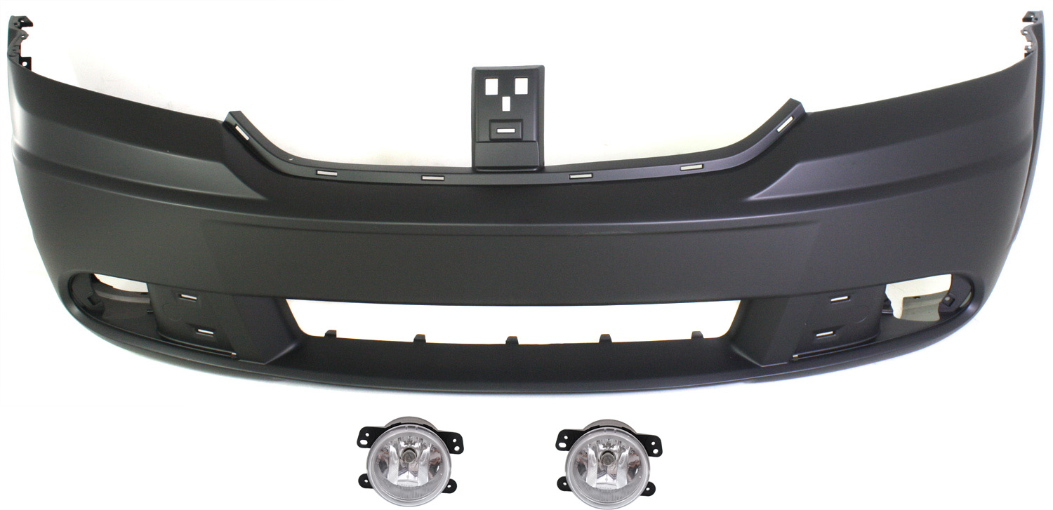 AM JOURNEY 10-10 FRONT BUMPER COVER 3 pc kit with Fog Lights CAPA SKU KIT BCFL 0617 Partslink CH1000943C OEM 5182026AA PFM 68034169AD