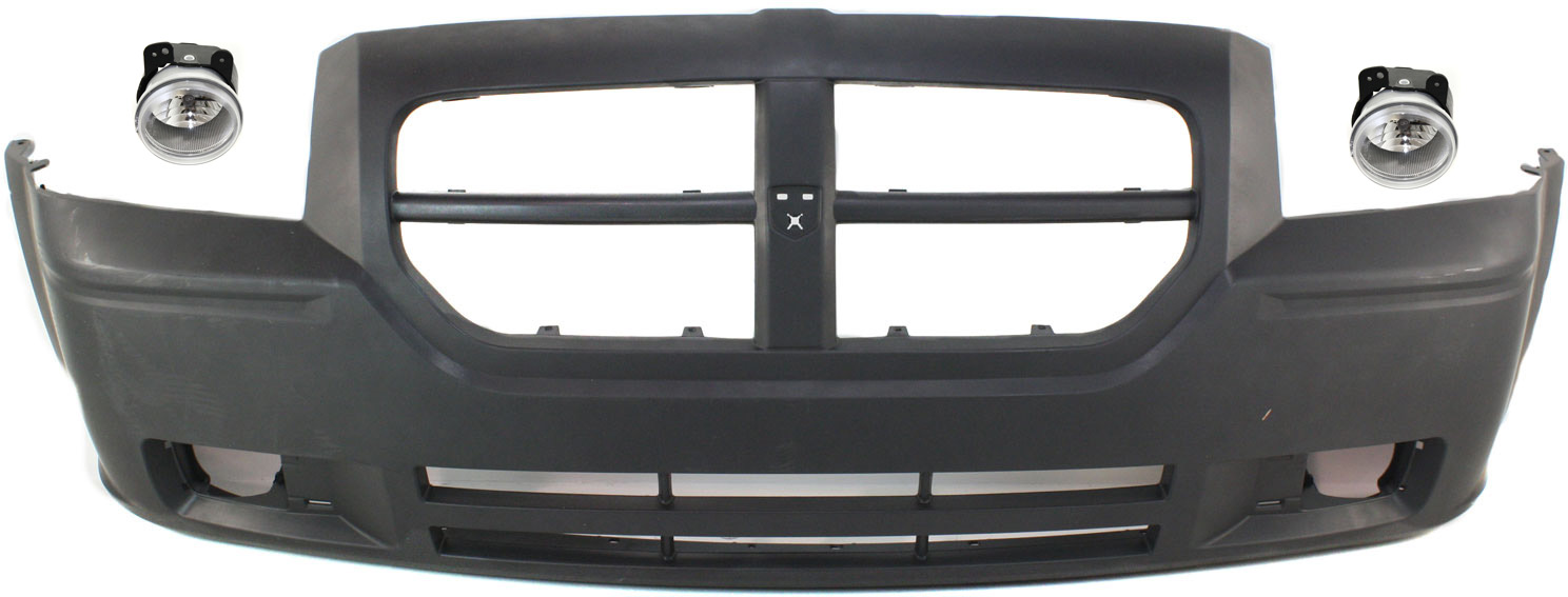 AM MAGNUM 05-07 FRONT BUMPER COVER 3 pc kit with Fog Lights SKU KIT BCFL 0634 Partslink CH1000429 CH2590109 OEM 4805768AB 4805856AB