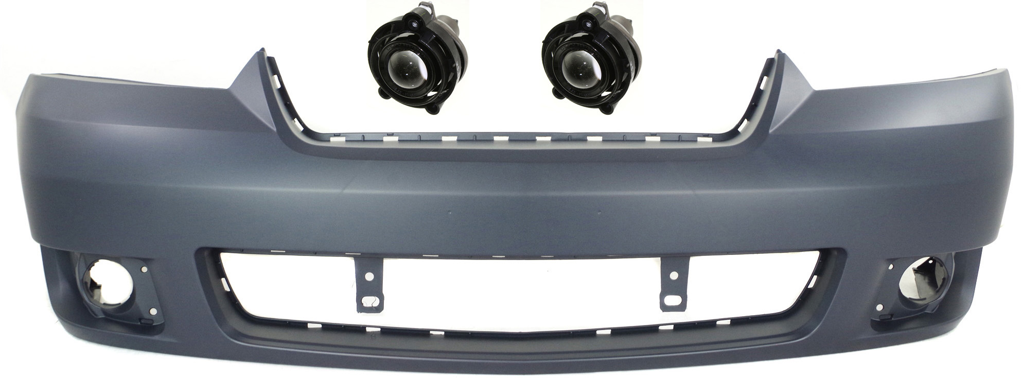 AM MALIBU 06-08 FRONT BUMPER COVER Primed 3 pc kit with Fog Lights SKU KIT BCFL 0635 Partslink GM1000768 GM2593157 OEM 15266275-10335108