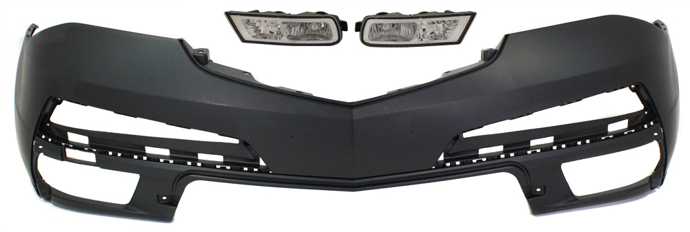 AM MDX 10-13 FRONT BUMPER COVER 3 pc kit with Fog Lights SKU KIT BCFL 0654 Partslink AC1000172 AC2594101C AC2595101C OEM 04711STXA92ZZ 33901STXA11-3395