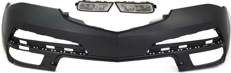 AM MDX 10-13 FRONT BUMPER COVER 3 pc kit with Fog Lights CAPA SKU KIT BCFL 0655 Partslink AC1000172C AC2594101C AC2595101C OEM 04711STXA92ZZ 33901STXA11-3395
