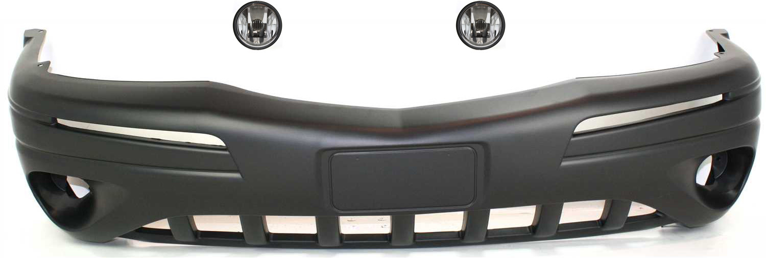 AM MONTANA 01-05 FRONT BUMPER COVER 3 pc kit with Fog Lights SKU KIT BCFL 0663 Partslink GM1000627 GM2592119 OEM 89045540-25735538