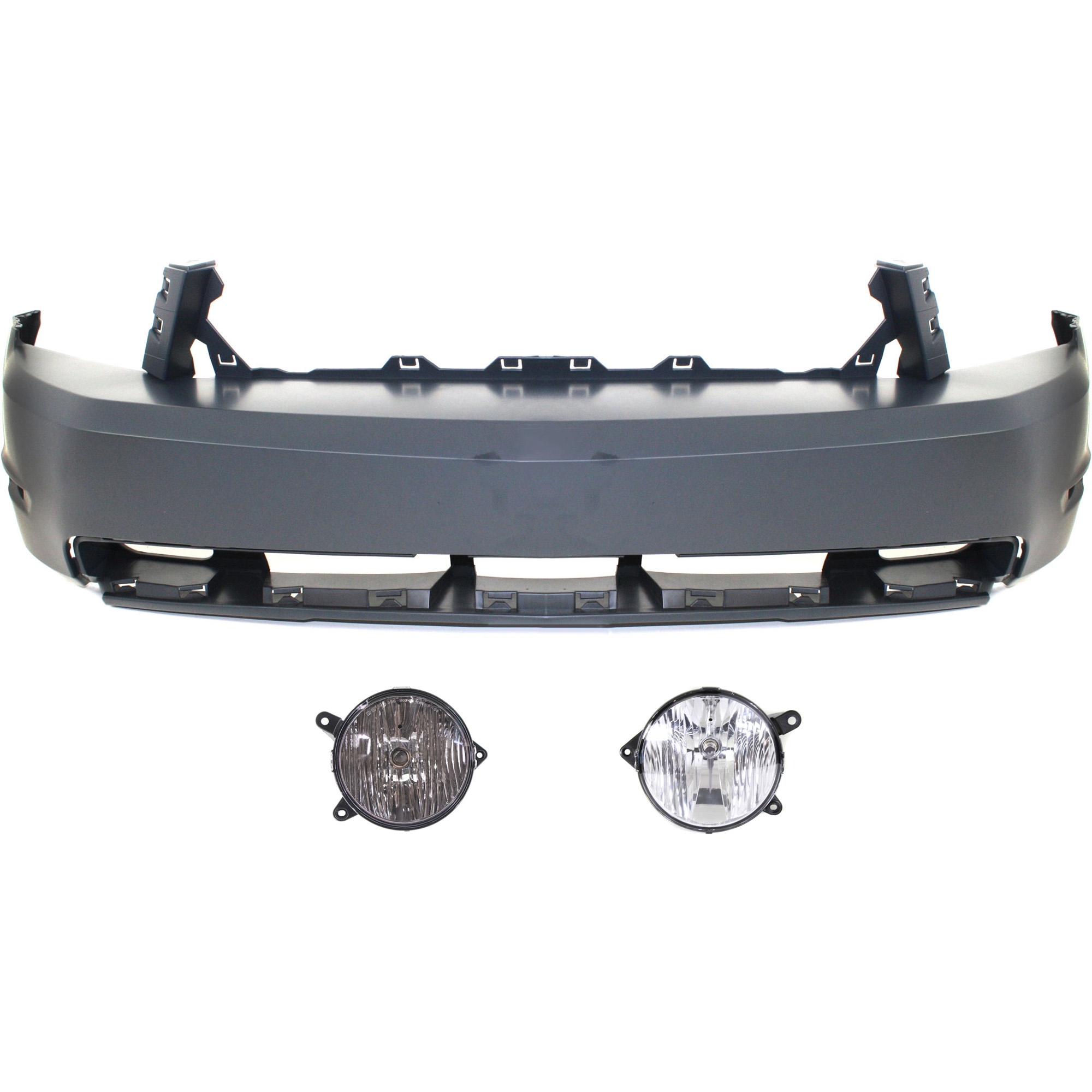 AM MUSTANG 10-12 FRONT BUMPER COVER 3 pc kit with Fog Lights SKU KIT BCFL 0670 Partslink FO1000646 FO2592228 FO2593228 OEM AR3Z17D957BA AR3Z15200B AR3Z15
