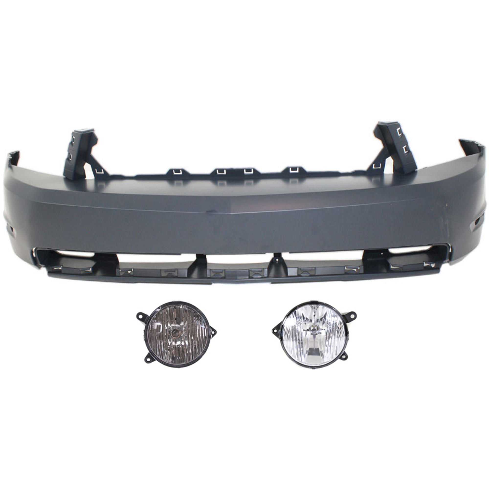 AM MUSTANG 10-12 FRONT BUMPER COVER 3 pc kit with Fog Lights CAPA SKU KIT BCFL 0671 Partslink FO1000646C FO2592228 FO2593228 OEM AR3Z15200A AR3Z15200B AR3Z17D9