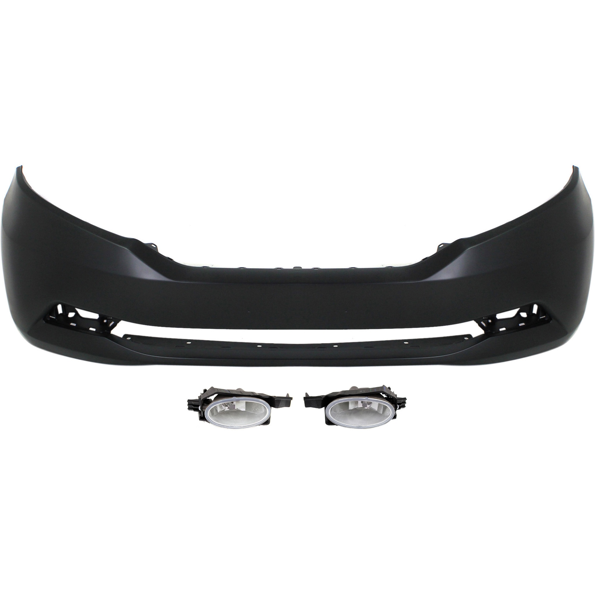 AM ODYSSEY 14-17 FRONT BUMPER COVER 3 pc kit with Fog Lights CAPA SKU KIT BCFL 0709 Partslink HO1000293C HO2592137 HO2593137 OEM 04711TK8A91ZZ 33900TK8A11-3395