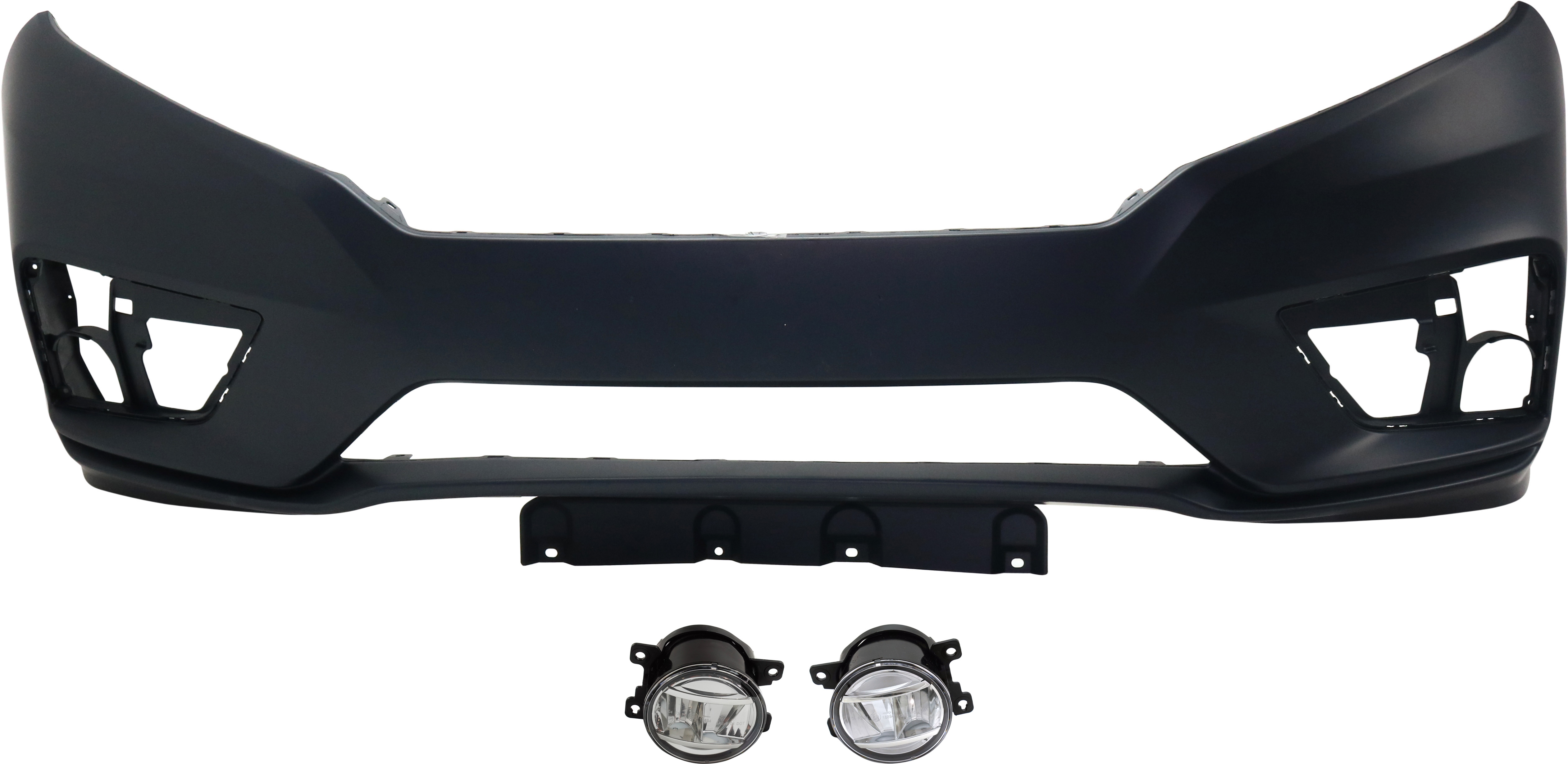 AM ODYSSEY 18-20 FRONT BUMPER COVER 3 pc Kit Primed with Fog Lights SKU KIT BCFL 0712 Partslink HO1000310 HO2592144 HO2593144 OEM 04711THRA00ZZ 33950TEYY01-3390