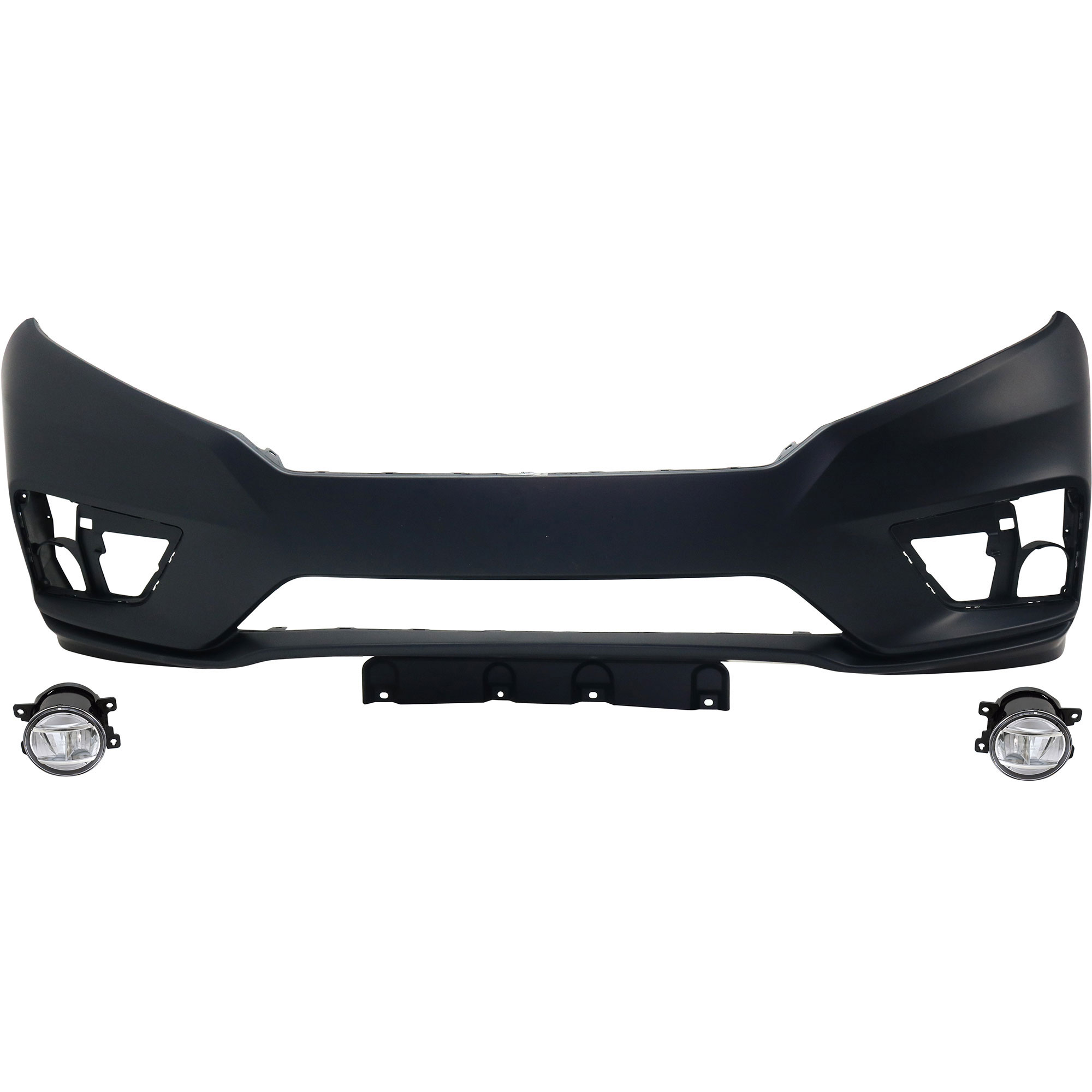 AM ODYSSEY 18-20 FRONT BUMPER COVER 3 pc Kit Primed with Fog Lights CAPA SKU KIT BCFL 0713 Partslink HO1000310C HO2592144 HO2593144 OEM 04711THRA00ZZ 33900TEYY01-3395