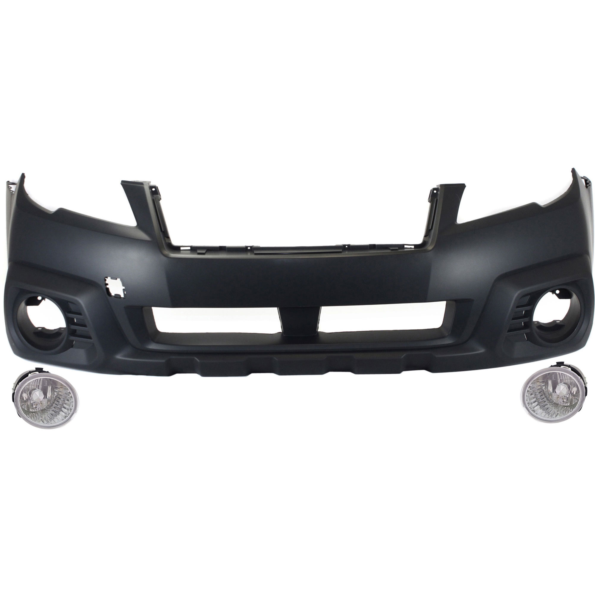 AM OUTBACK 13-14 FRONT BUMPER COVER 3 pc kit with Fog Lights CAPA SKU KIT BCFL 0721 Partslink SU1000169C SU2592123 SU2593123 OEM 57704AJ12A 84501AJ09A 84501AJ1