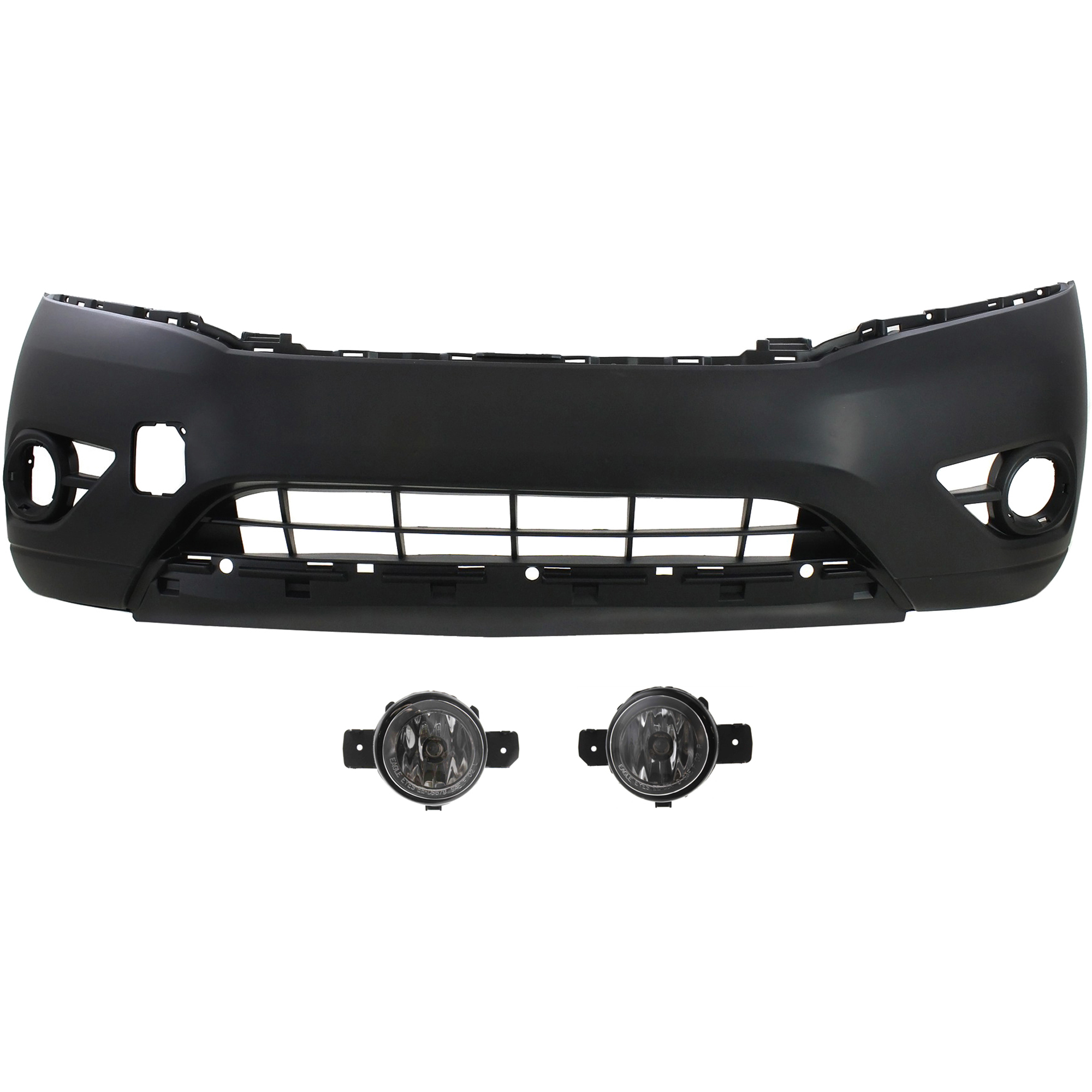 AM PATHFINDER 13-16 FRONT BUMPER COVER 3 pc kit with Fog Lights CAPA SKU KIT BCFL 0736 Partslink NI1000288C NI2592122 NI2592117 NI2593122 NI2593117 OEM 261509B91D 261559B91D 620223KA