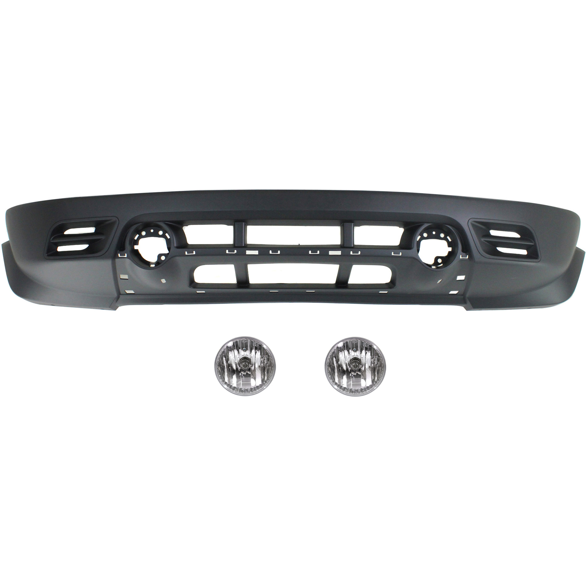 AM PATRIOT 11-17 FRONT BUMPER COVER Lower 3 pc kit with Fog Lights CAPA SKU KIT BCFL 0740 Partslink CH1015113C CH2594104 OEM 68081399AB 68091524AA