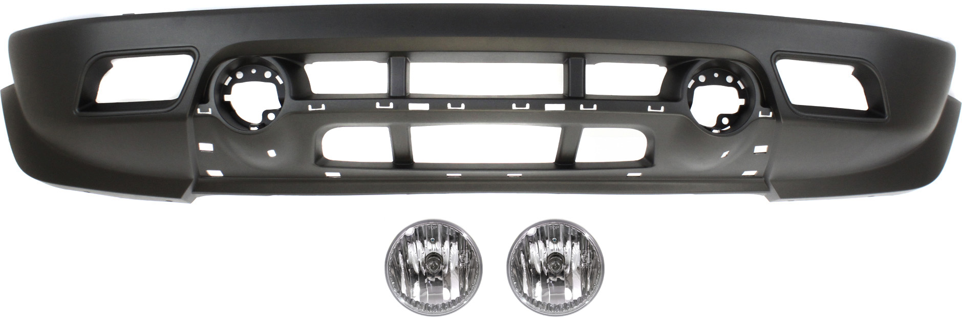 AM PATRIOT 11-17 FRONT BUMPER COVER Lower 3 pc kit with Fog Lights SKU KIT BCFL 0744 Partslink CH1015112 CH2594104 OEM 68091525AA 68081399AB