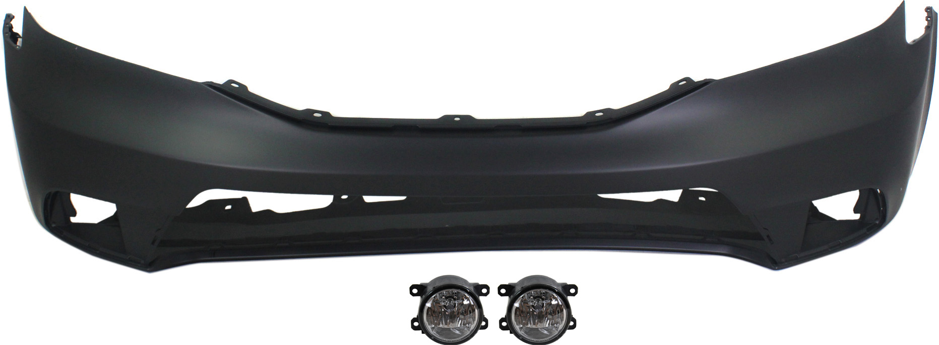 AM PILOT 12-15 FRONT BUMPER COVER 3 pc kit with Fog Lights CAPA SKU KIT BCFL 0752 Partslink AC2592111 HO1000285C OEM 04711SZAA70ZZ 33900T0AA01
