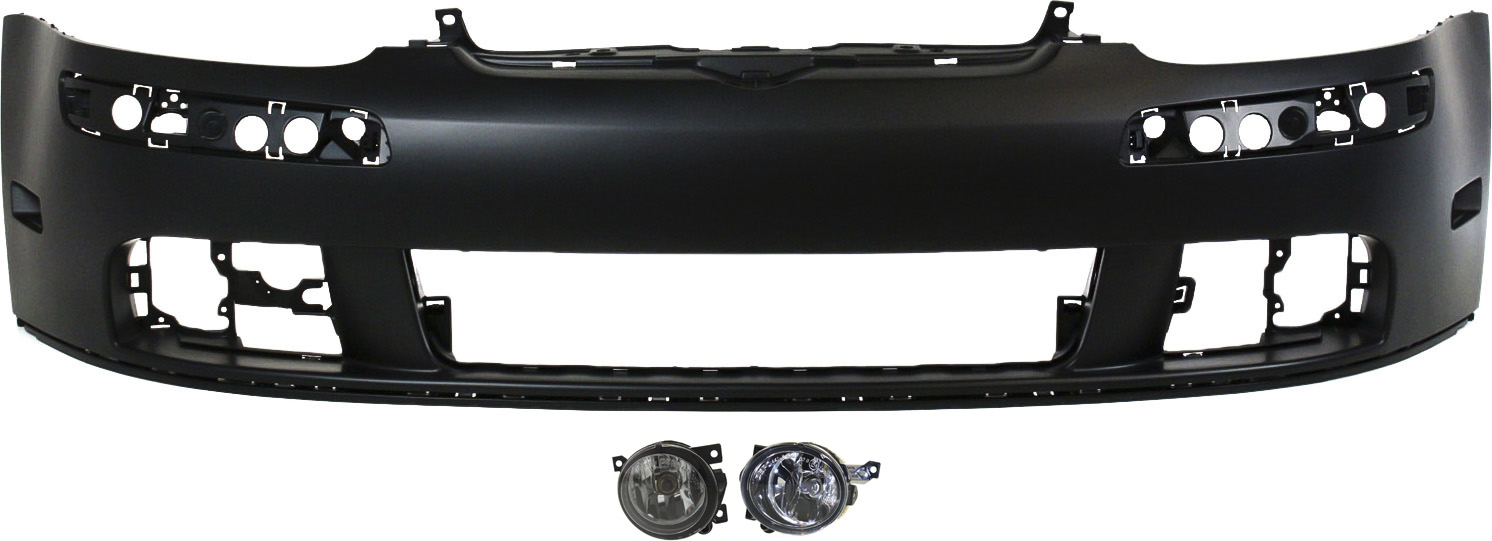 AM RABBIT 06-09 FRONT BUMPER COVER 3 pc kit with Fog Lights SKU KIT BCFL 0778 Partslink VW1000168 VW2592114 VW2593114 OEM 1K0807217JGRU 1T0941699G 1T094