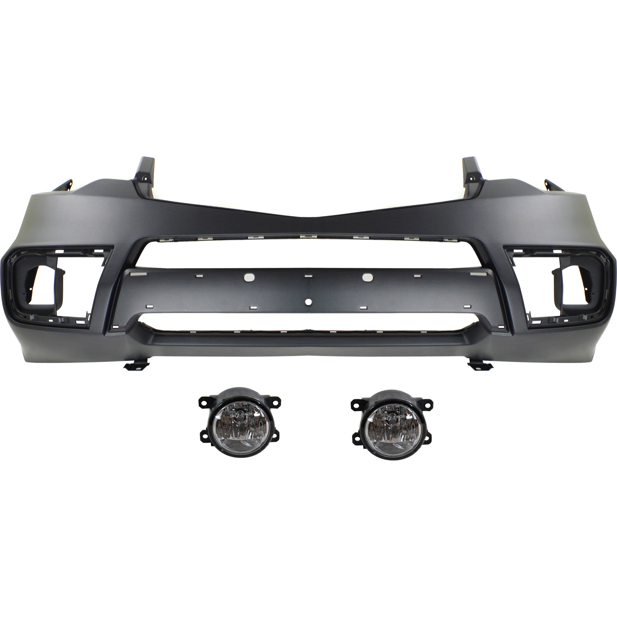 AM RDX 10-12 FRONT BUMPER COVER 3 pc kit with Fog Lights CAPA SKU KIT BCFL 0804 Partslink AC1000168C AC2592111 OEM 04711STKA93ZZ 33900T0AA01
