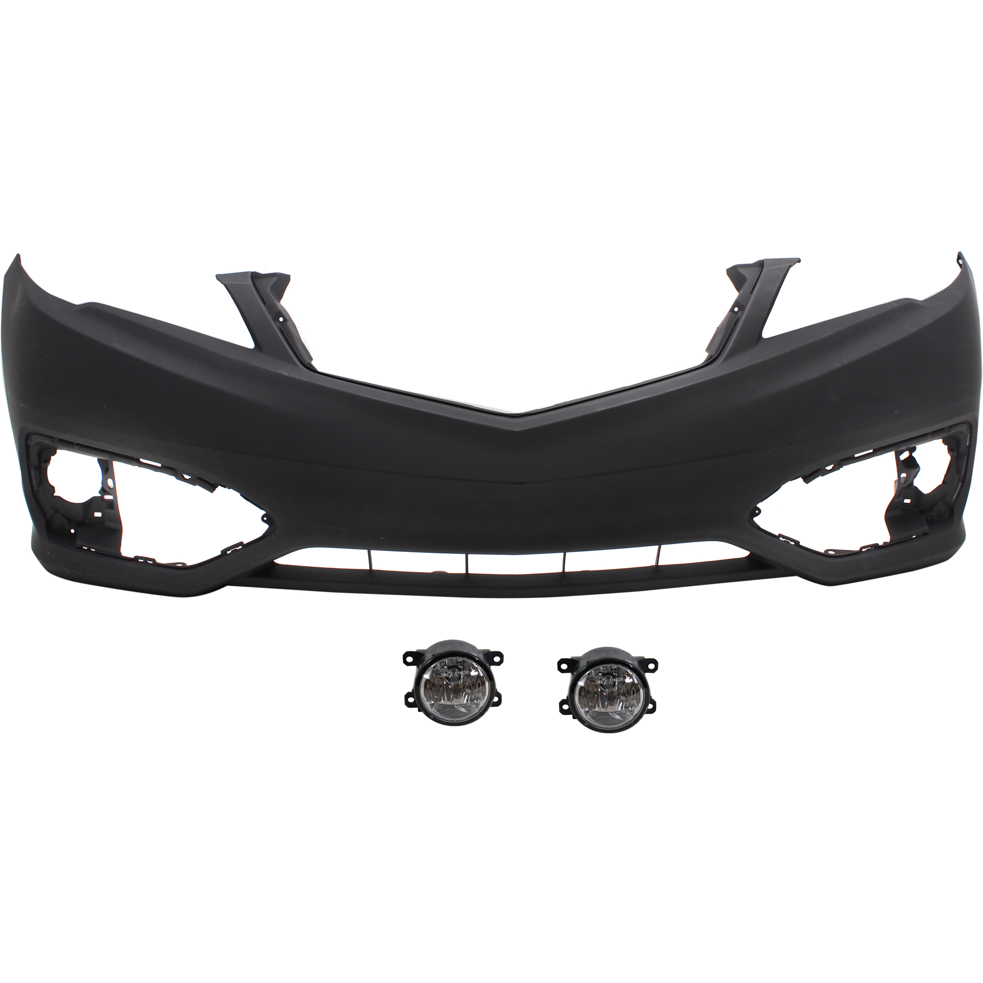 AM RDX 16-18 FRONT BUMPER COVER 3 pc kit with Fog Lights SKU KIT BCFL 0808 Partslink AC1000190 AC2592111 OEM 04711TX4A50ZZ 33900T0AA01