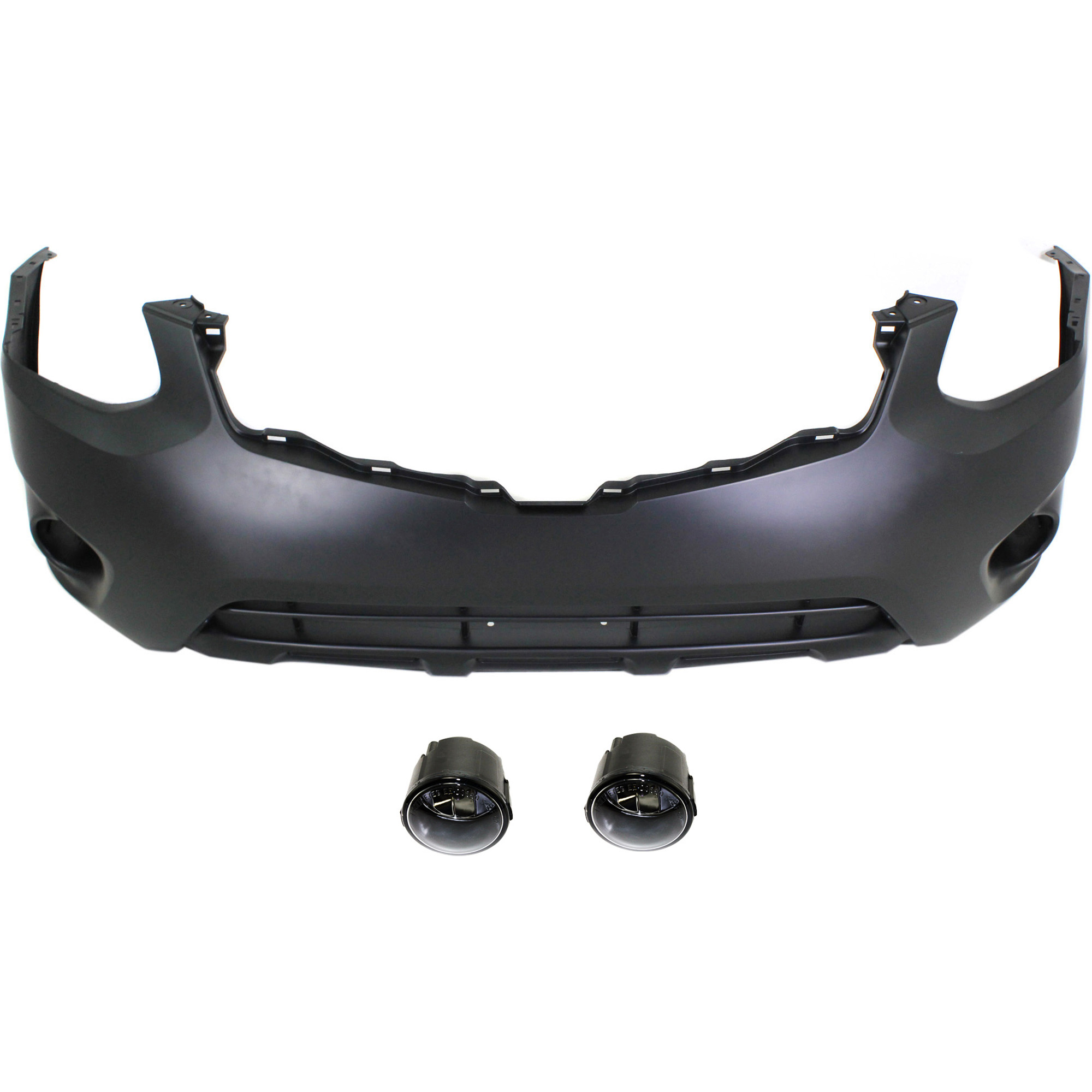 AM ROGUE 11-13 ROGUE SELECT 14-15 FRONT BUMPER COVER 3 pc kit with Fog Lights CAPA SKU KIT BCFL 0820 Partslink NI1000277C NI2590103 OEM 620221VK0H B615089928-26150899