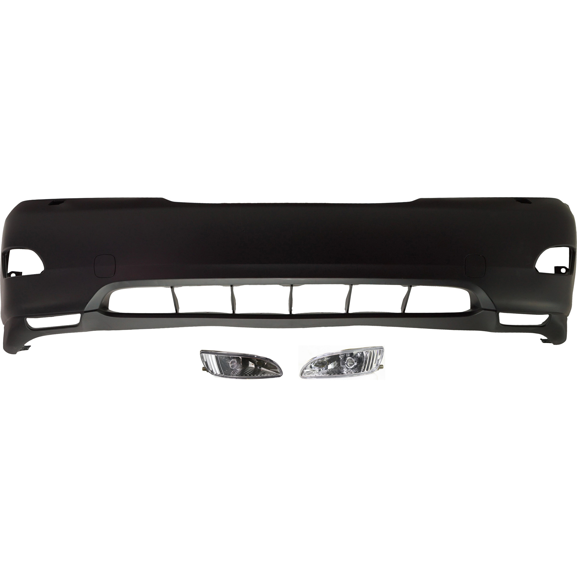 AM RX330-04-06 RX350-07-09 FRONT BUMPER COVER 3 pc kit with Fog Lights SKU KIT BCFL 0822 Partslink LX1000142 LX2592103 LX2593103 OEM 521190E905-812200E010-812100E0