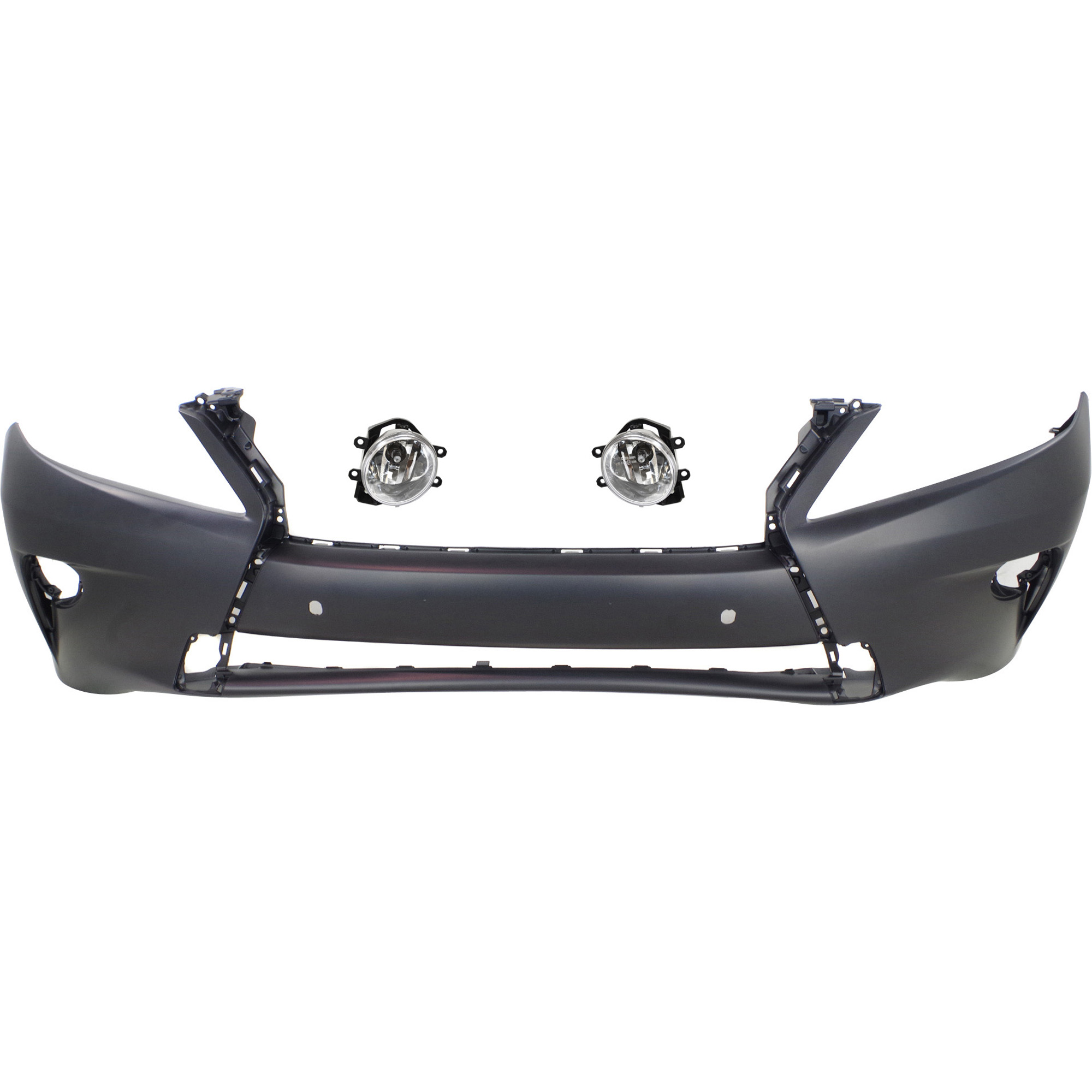 AM RX350 RX450H 14-15 FRONT BUMPER COVER Primed 3 pc kit with Fog Lights CAPA SKU KIT BCFL 0826 Partslink LX1000248C TO2592126 TO2593126 OEM 521190E916-8121012230-81220122