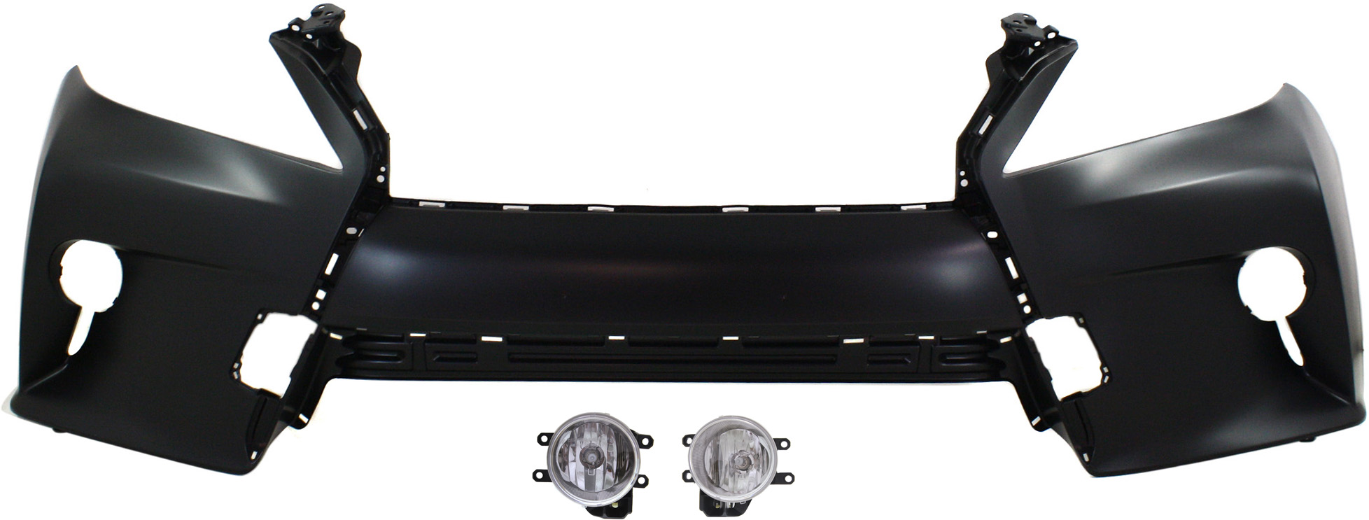 AM RX350 RX450H 14-15 FRONT BUMPER COVER 3 pc kit with Fog Lights SKU KIT BCFL 0831 Partslink LX1000247 TO2592129C TO2593129C OEM 521190E922-521190E92 PFM 81210