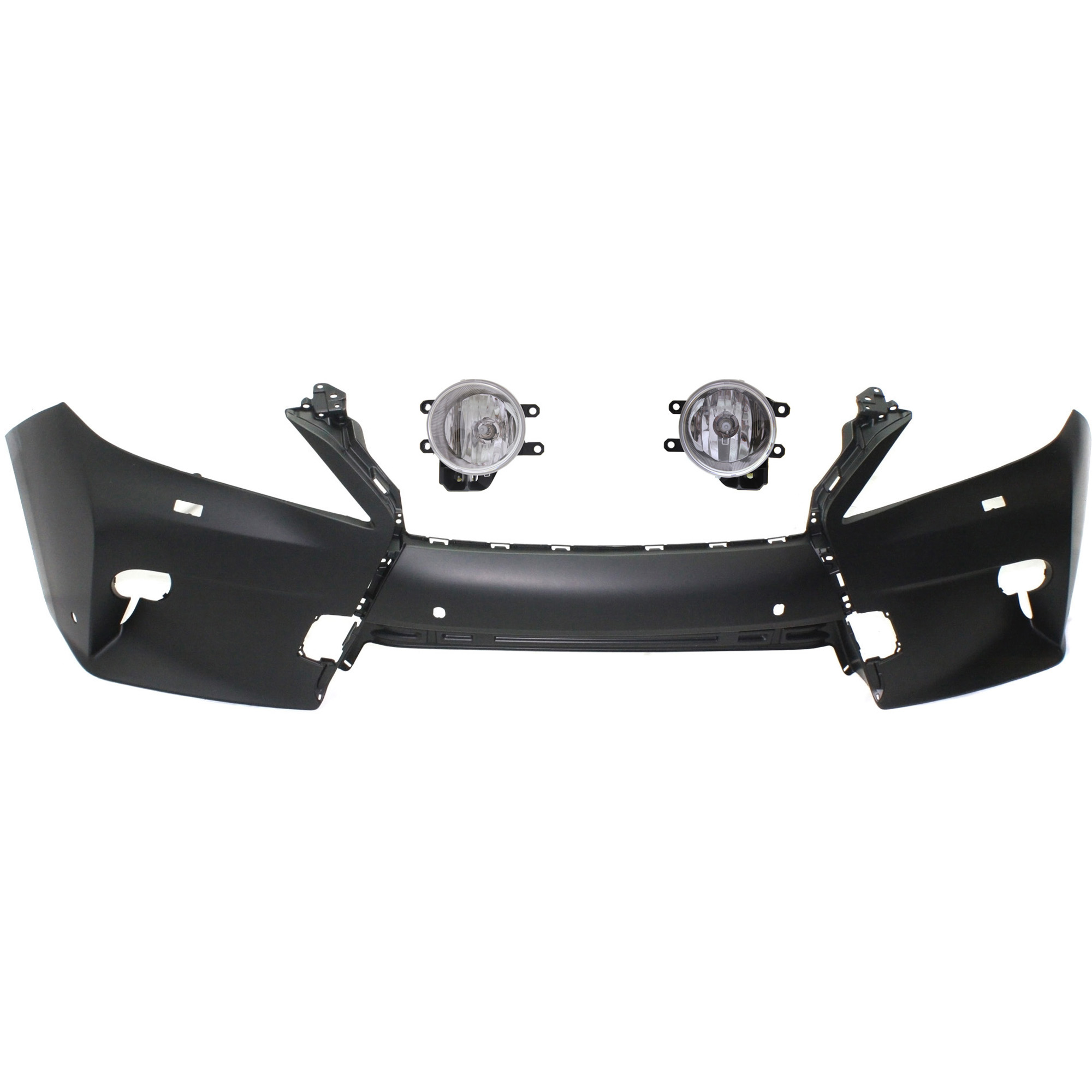 AM RX350 RX450H 14-15 FRONT BUMPER COVER 3 pc kit with Fog Lights CAPA SKU KIT BCFL 0834 Partslink LX1000244C TO2592129C TO2593129C OEM 521190E921 PFM 521190E919-8121