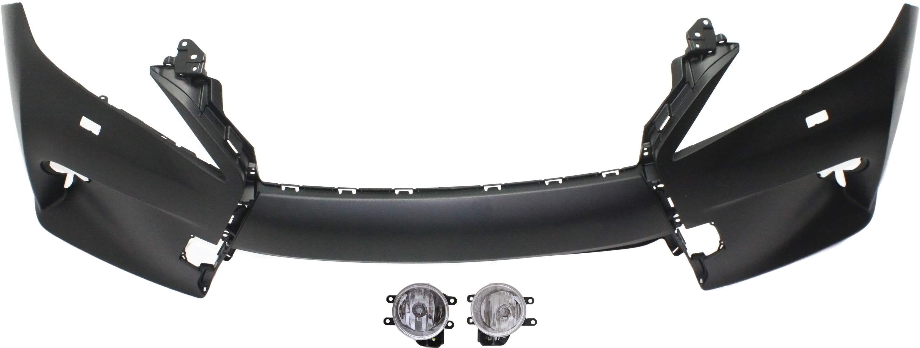 AM RX350 RX450H 14-15 FRONT BUMPER COVER 3 pc kit with Fog Lights SKU KIT BCFL 0835 Partslink LX1000246 TO2592129C TO2593129C OEM 521190E921-8121002160-81220021