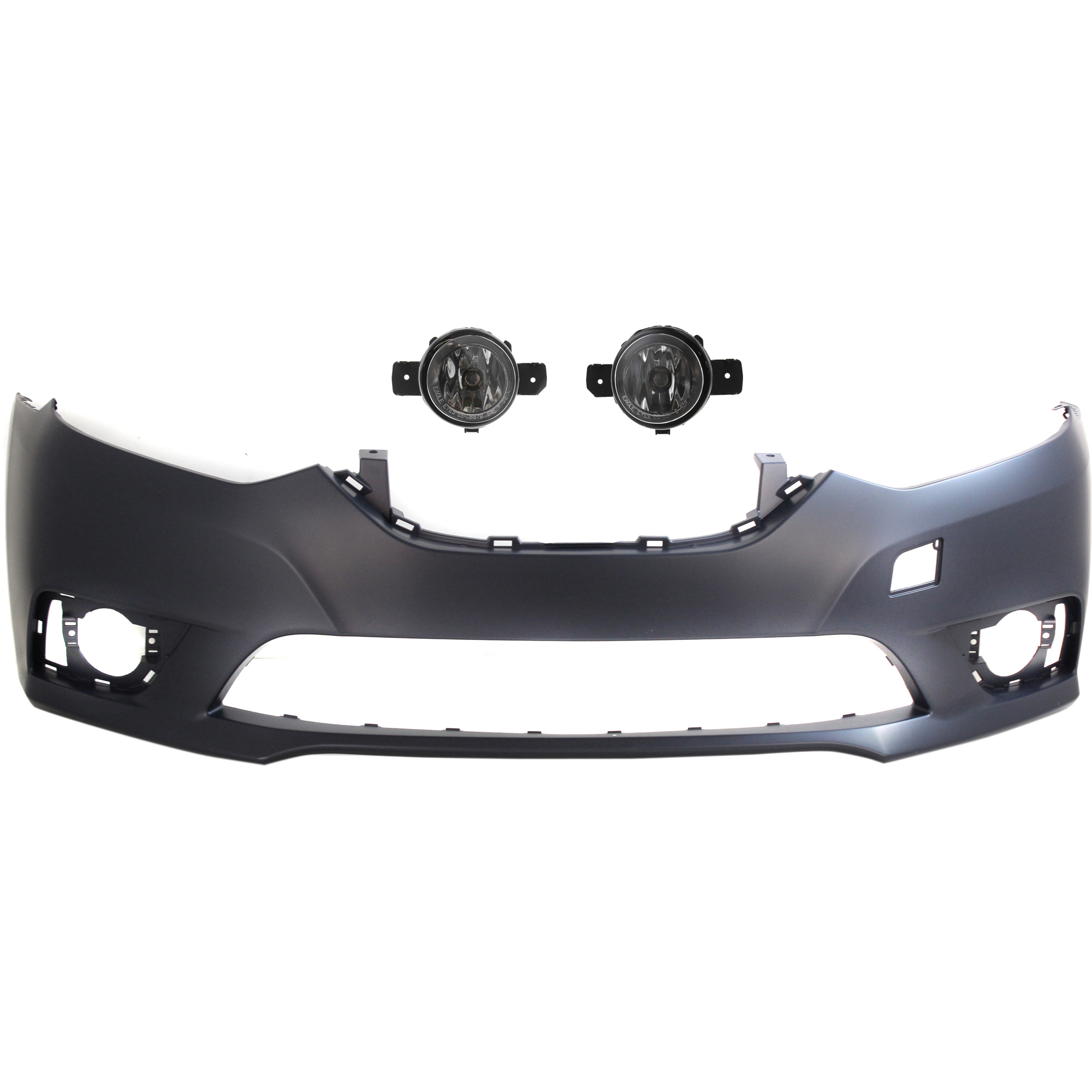 AM SENTRA 16-19 FRONT BUMPER COVER 3 pc kit with Fog Lights SKU KIT BCFL 0858 Partslink NI1000313 NI2592122 NI2592117 NI2593122 NI2593117 OEM 620223YU1J 261559B91D 261509B9